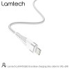 LAMTECH LIGHTNING TO USB HIGH QUALITY UNBREAKABLE CABLE SILVER 2M