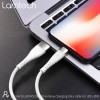 LAMTECH LIGHTNING TO USB HIGH QUALITY UNBREAKABLE CABLE SILVER 2M