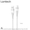 LAMTECH TYPE-C V2,0 HIGH QUALITY UNBREAKABLE CABLE SILVER 2M