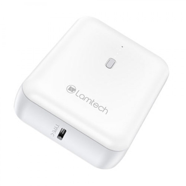 LAMTECH POWERBANK 5000MAH WHITE