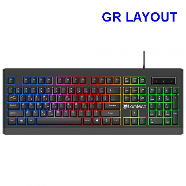 LAMTECH WIRED GR KEYBOARD WITH RAINBOW BACKLIGHT