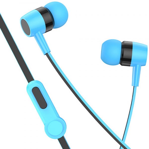 LAMTECH HANDSFREE WITH MIC 3,5MM JACK BLUE