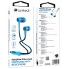 LAMTECH HANDSFREE WITH MIC 3,5MM JACK BLUE