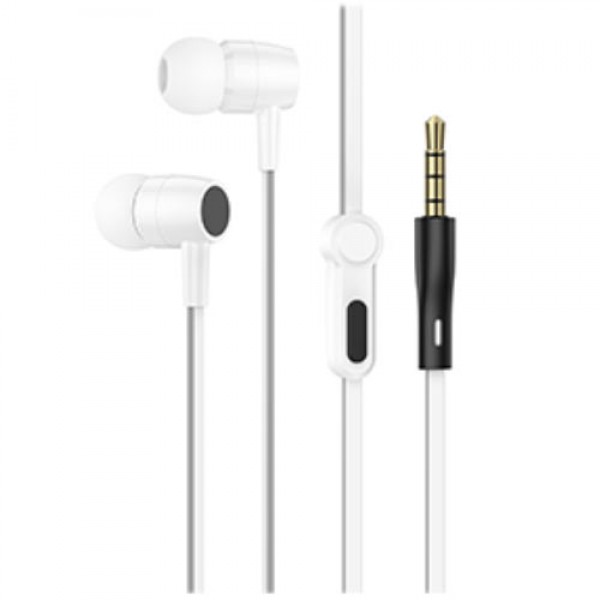 LAMTECH HANDSFREE WITH MIC 3,5MM JACK WHITE