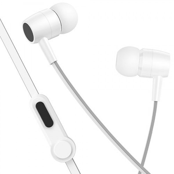 LAMTECH HANDSFREE WITH MIC 3,5MM JACK WHITE