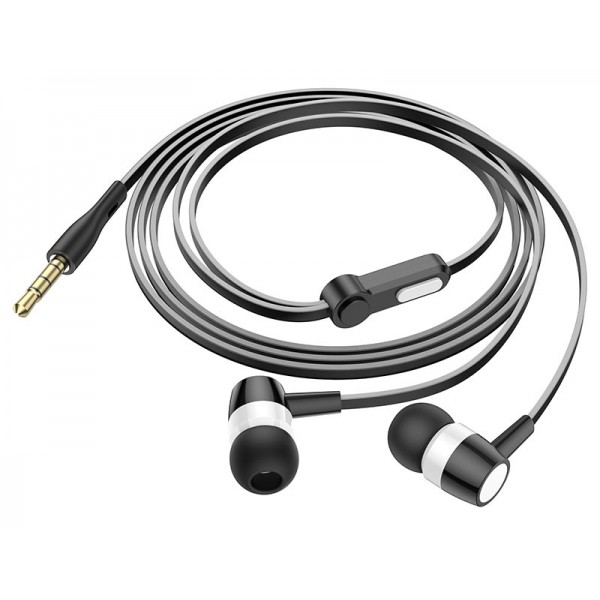 LAMTECH HANDSFREE WITH MIC 3,5MM JACK BLACK