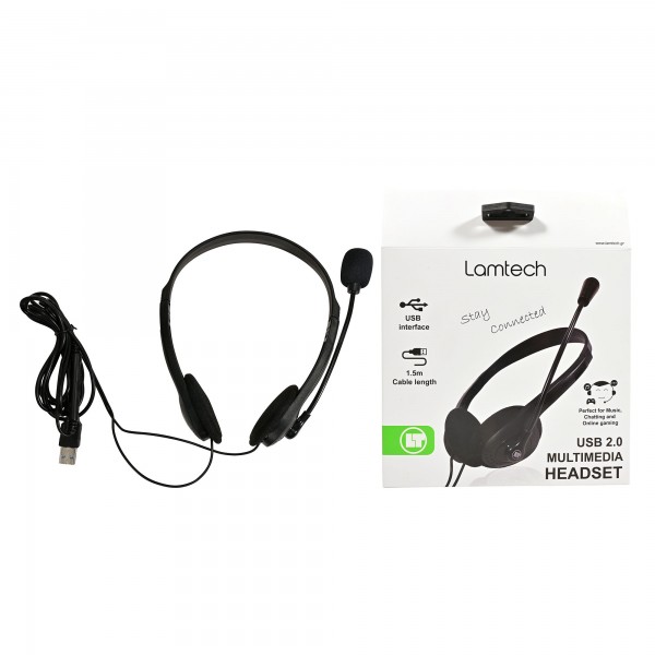 LAMTECH USB 2.0 STEREO HEADSET WITH MIC