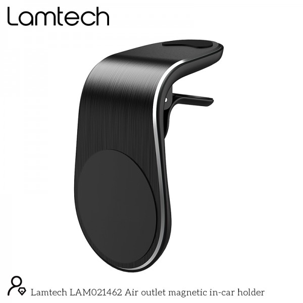 LAMTECH MAGNETIC CAR AIR VENT SMARTPHONE HOLDER WITH CLIP