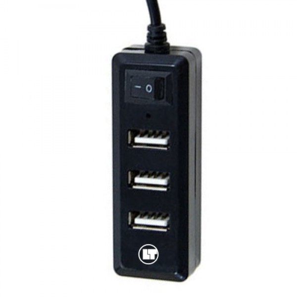 LAMTECH 4-PORT USB HUB BLACK