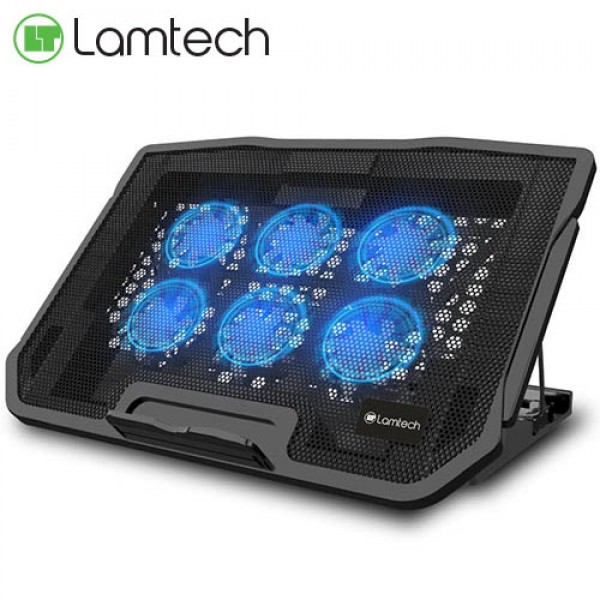 LAMTECH LAPTOP COOLING FLEXI STAND 6 FANS