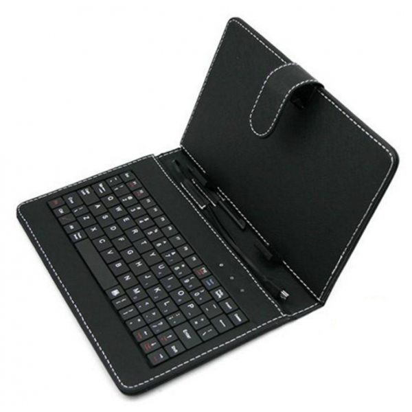 LAMTECH BLACK UNIVERSAL 10.1'-10.4' TABLET CASE WITH GR KEYBOARD & 3 USB TIPS