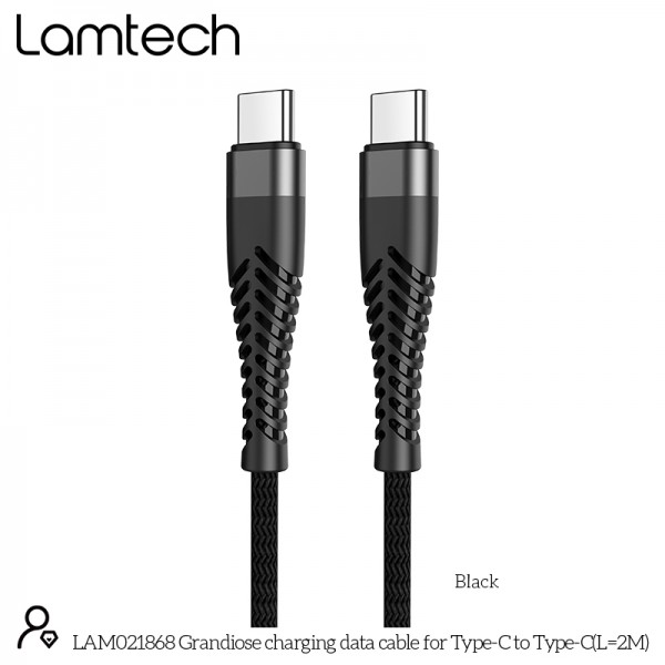 LAMTECH HQ UNBREAKABLE CABLE TYPE-C TO TYPE-C 2M