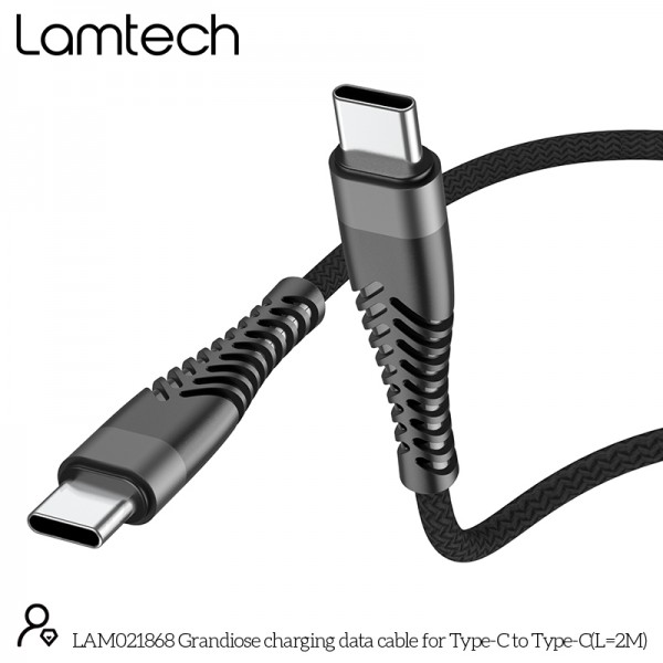 LAMTECH HQ UNBREAKABLE CABLE TYPE-C TO TYPE-C 2M