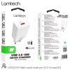 LAMTECH QUICK CHARGER USB3.0 18W WHITE