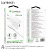 LAMTECH QUICK CHARGER USB3.0 18W WITH MICRO USB CABLE 1M WHITE