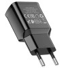 LAMTECH QUICK CHARGER USB3.0 18W WITH TYPE-C CABLE 1M BLACK