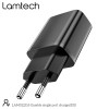 LAMTECH USB TRAVEL CHARGER 2,1A BLACK