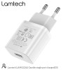 LAMTECH USB TRAVEL CHARGER 2,1A WHITE