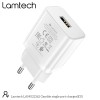 LAMTECH USB TRAVEL CHARGER 2,1A WHITE