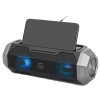 LAMTECH PORTABLE FM RADIO SPEAKER WITH FLASHLIGHT & MOBILE PHONE HOLDER