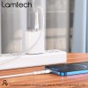 LAMTECH HQ UNBREAKABLE CABLE TYPE-C TO LIGHTNING WHITE 2M