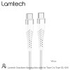 LAMTECH HQ UNBREAKABLE CABLE TYPE-C TO TYPE-C WHITE 2M