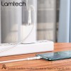 LAMTECH HQ UNBREAKABLE CABLE TYPE-C TO TYPE-C WHITE 2M