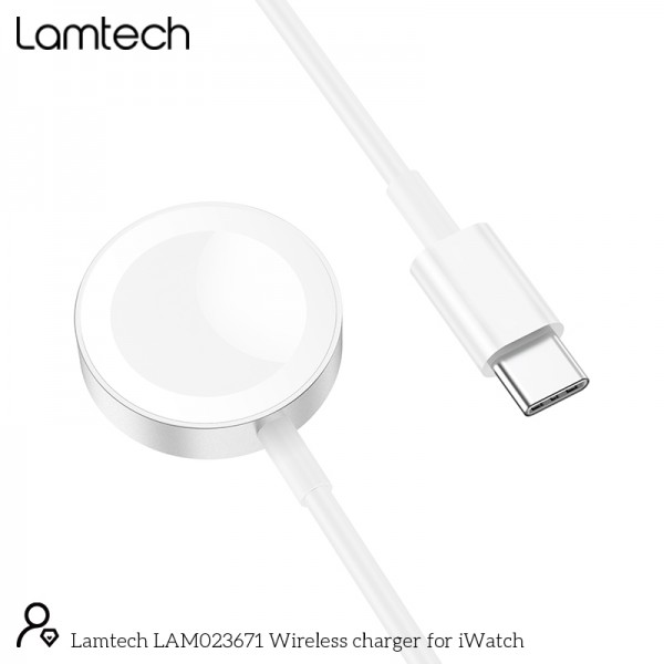 LAMTECH IWATCH METAL CHARGER WITH TYPE-C CABLE 1,2M