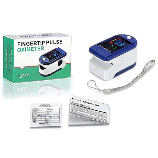 LAMTECH PULSE OXIMETER BLUE/WHITE