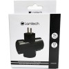 LAMTECH POWER SOCKET SPLITTER WITH 3 SCHUKO OUTLETS BLACK