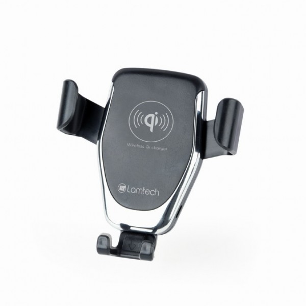 LAMTECH CAR PHONE HOLDER WITH QI WIRELESS CHARGER 10W