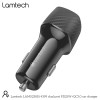 LAMTECH DUAL PORT CAR FAST CHARGER  TYPE-C PD 25W & USB 18W BLACK