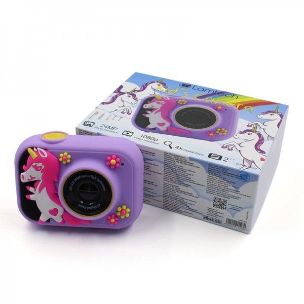 LAMTECH KID CAMERA WITH SILICON CASE UNICORN POLLY