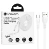 LAMTECH TYPE-C 3.0A FLAT CHARGING CABLE 1M WHITE