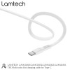 LAMTECH TYPE-C 3.0A FLAT CHARGING CABLE 1M WHITE