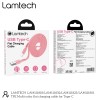 LAMTECH TYPE-C 3.0A FLAT CHARGING CABLE 1M PINK