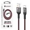 LAMTECH USB TYPE-C DATA CABLE 5A 1,2M BLACK