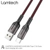 LAMTECH USB TYPE-C DATA CABLE 5A 1,2M BLACK