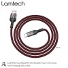 LAMTECH USB TYPE-C DATA CABLE 5A 1,2M BLACK