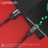 LAMTECH USB TYPE-C DATA CABLE 5A 1,2M BLACK