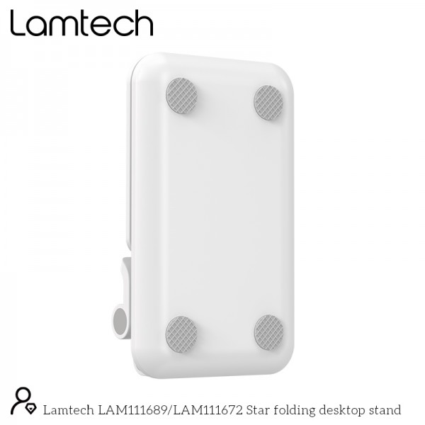 LAMTECH 2IN1 FOLDING DESKTOP STAND FOR SMARTPHONES AND TABLETS WHITE