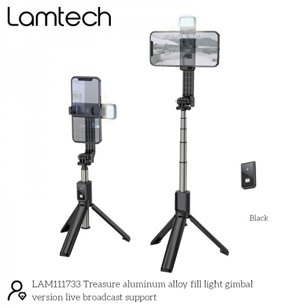 LAMTECH 2IN1 BLUETOOTH GIMBAL FOR ACTION CAMS AND SMARTPHONES