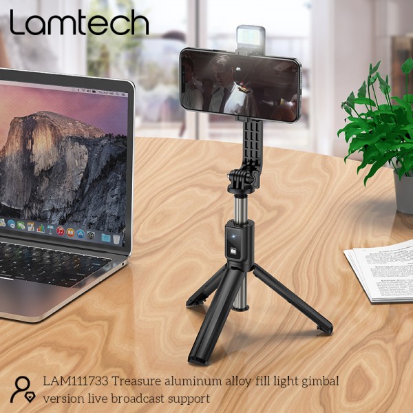 LAMTECH 2IN1 BLUETOOTH GIMBAL FOR ACTION CAMS AND SMARTPHONES