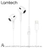 LAMTECH LIGHTNING WIRED EARPHONES WITH MICROPHONE WHITE