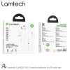 LAMTECH LIGHTNING WIRED EARPHONES WITH MICROPHONE WHITE