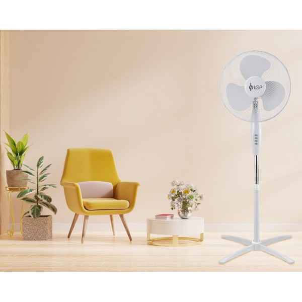 LGP STAND FAN 16' 40CM 45W WHITE