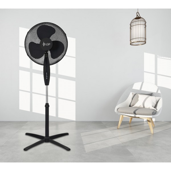 LGP STAND FAN 16' 40CM 45W BLACK