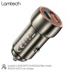 LAMTECH METAL CAR CHARGER QC3.0 & PD20W METAL GRAY