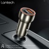 LAMTECH METAL CAR CHARGER QC3.0 & PD20W METAL GRAY