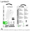 LAMTECH FAST CHARGER TYPE-C PD20W WHITE